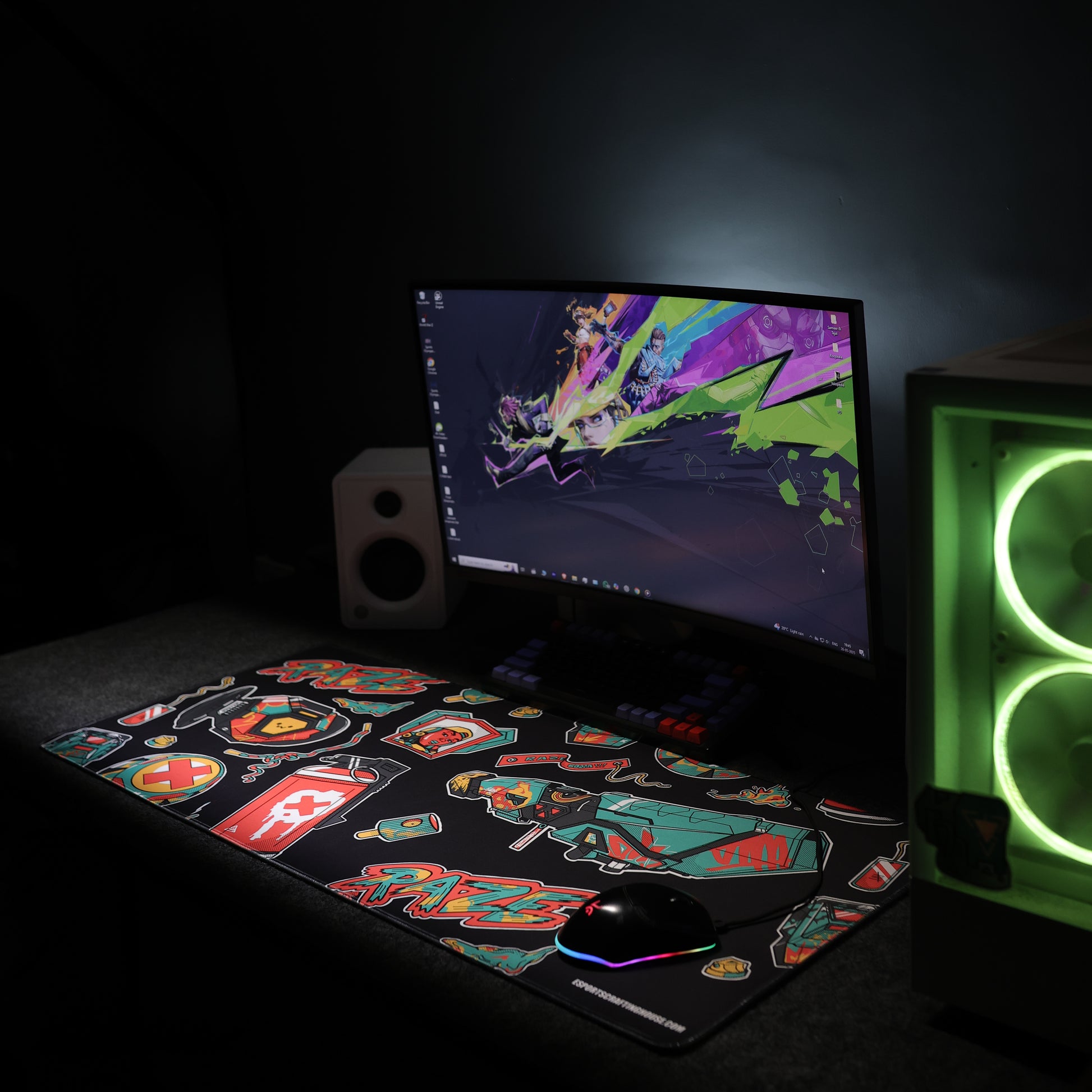 Raze Abilities art - Mousepad (900x400mm)