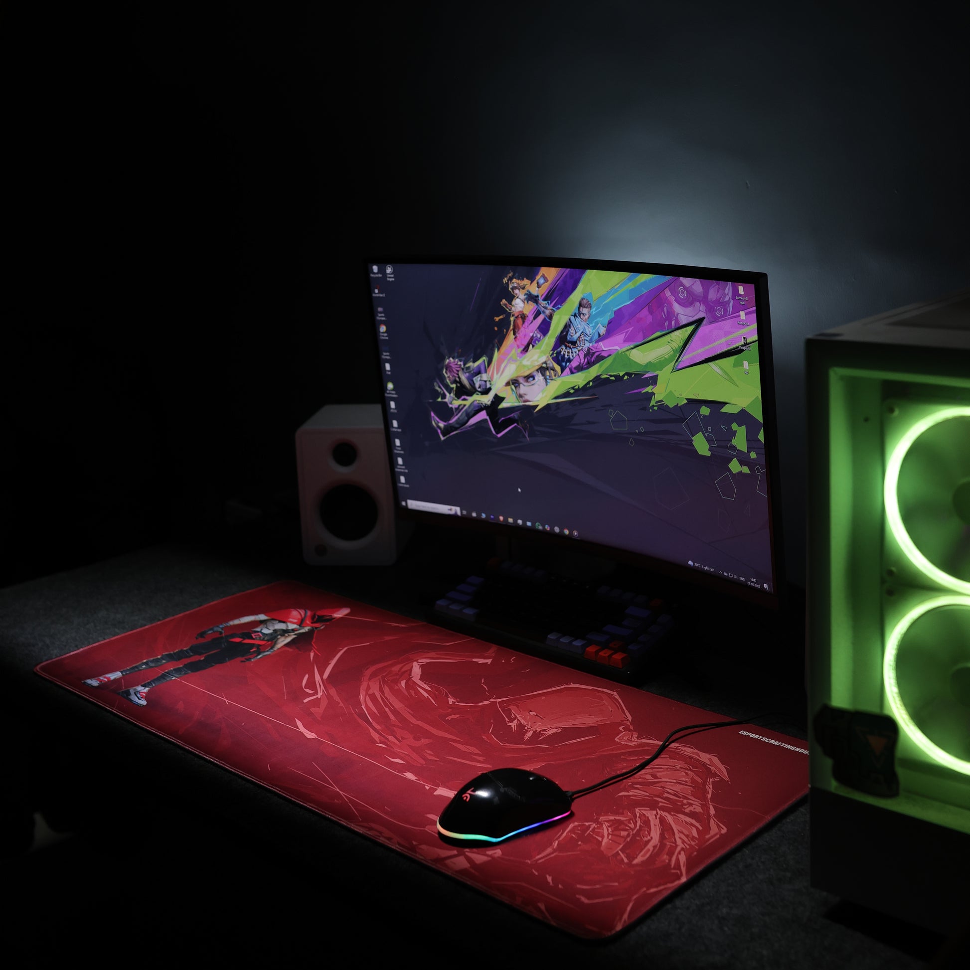 Omen Red Art - Mousepad (900x400mm)