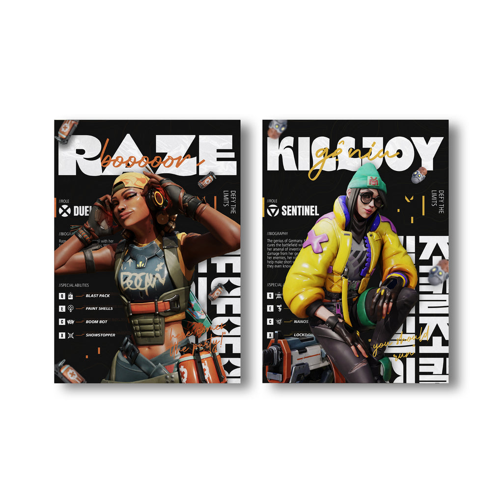 Valorant Posters Volume 4 - A4 Size 10 Posters