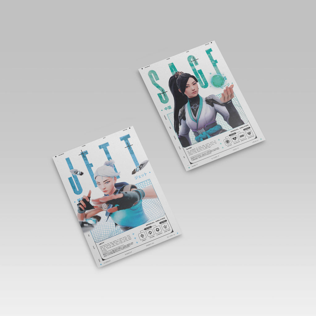 Valorant Posters Volume 2 - A4 Size 10 Posters