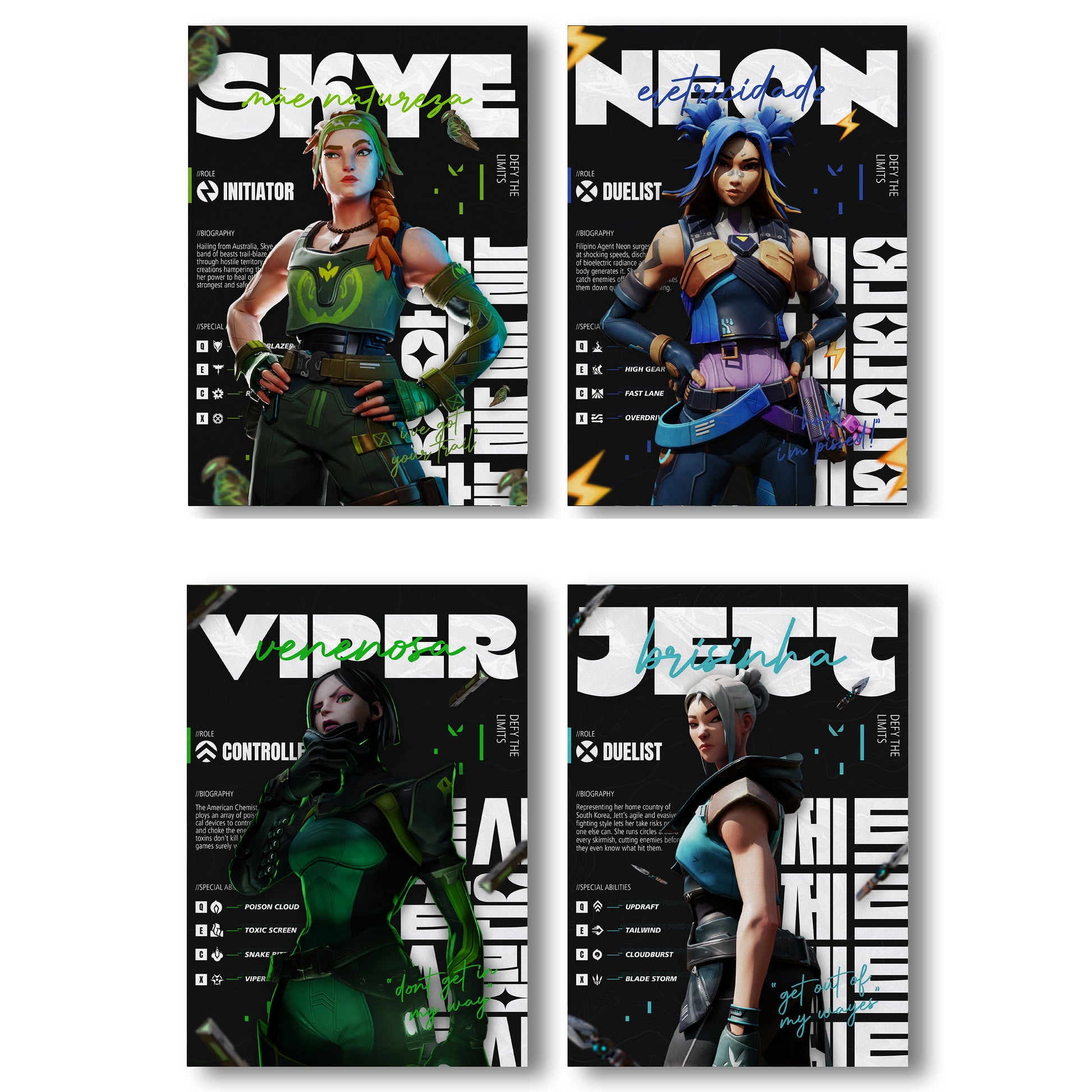 Valorant Posters Volume 4 - A4 Size 10 Posters