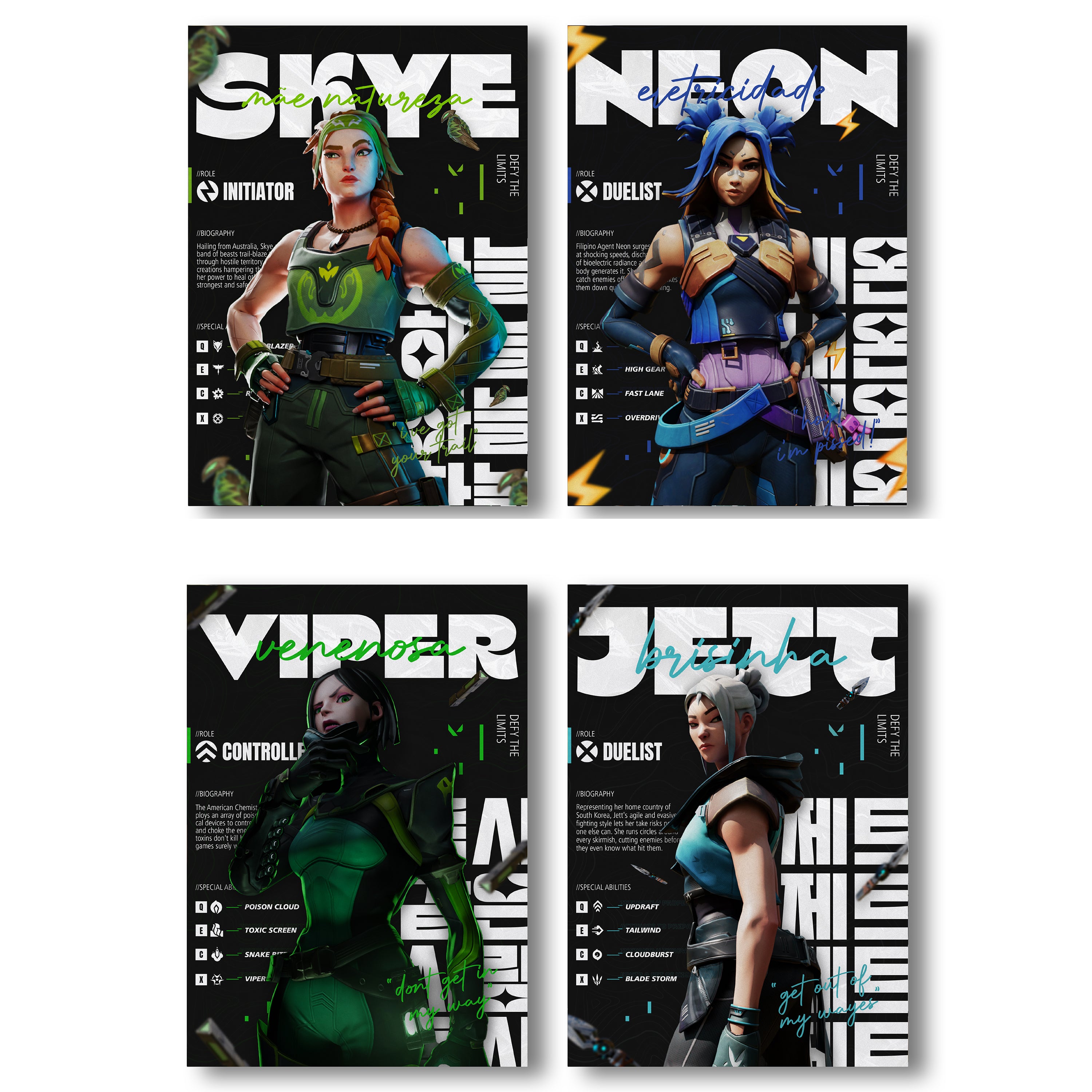 Valorant Posters Volume 4 - A4 Size 10 Posters