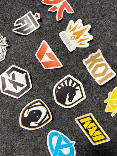 Pack Of 12 - VCT EMEA Teams Stickers (3 inch)