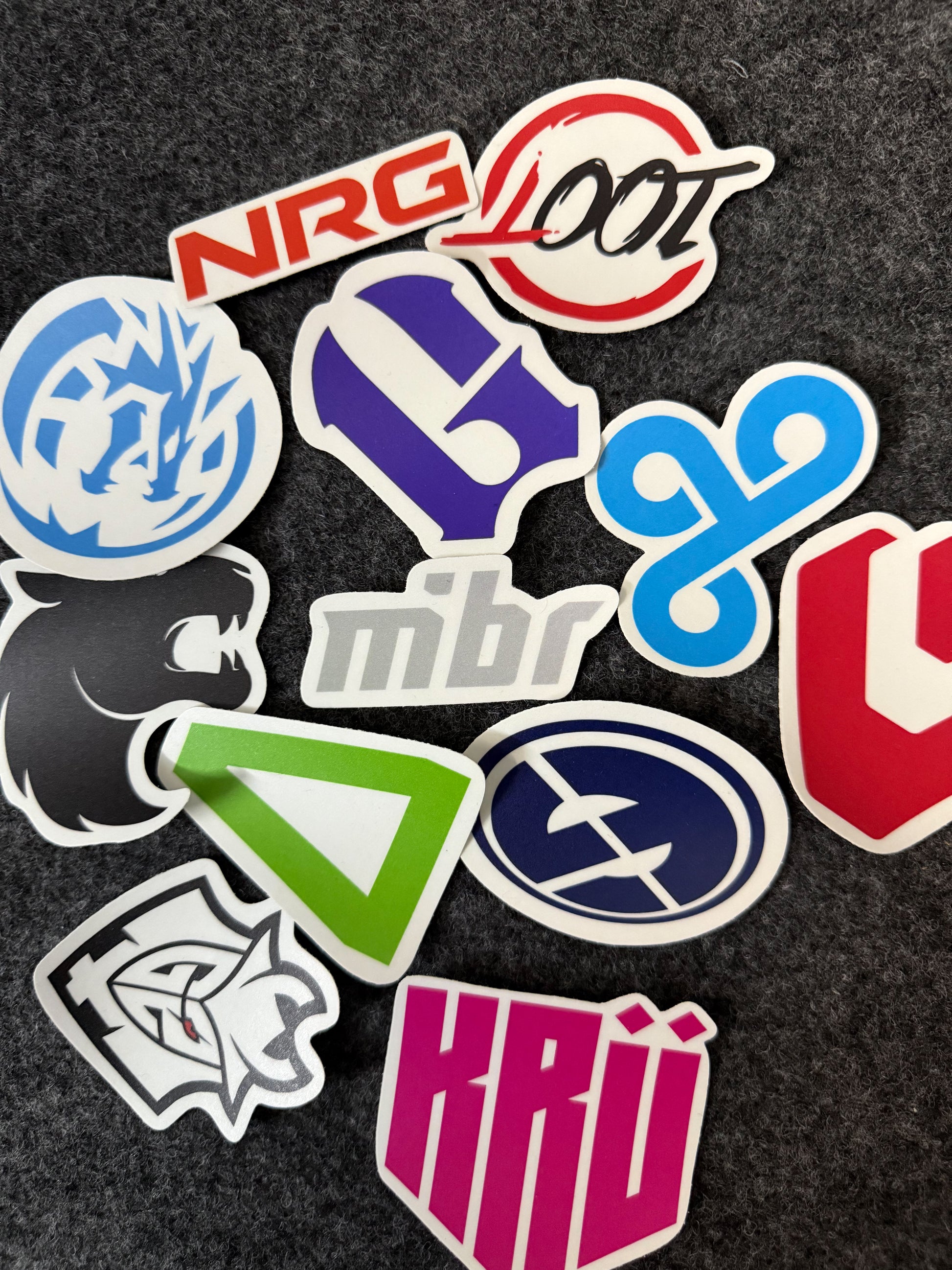 Pack Of 12 - VCT NA Teams Stickers (3 inch)