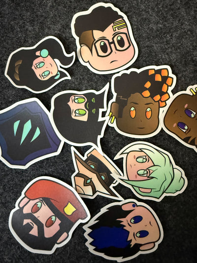Pack of 10 - Valorant Vinyl Stickers Set 2 (3 inch)